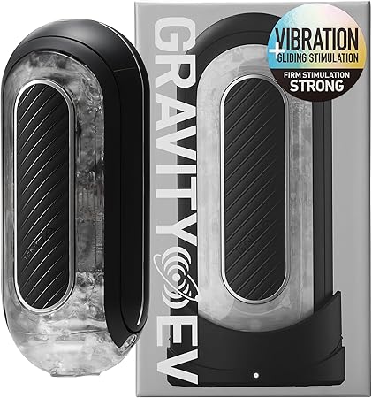 TENGA FLIP 0 (Zero) Gravity EV (Electronic Vibration) Male Masturbator, Reusable Sleeve Vibrator, Gravity Black