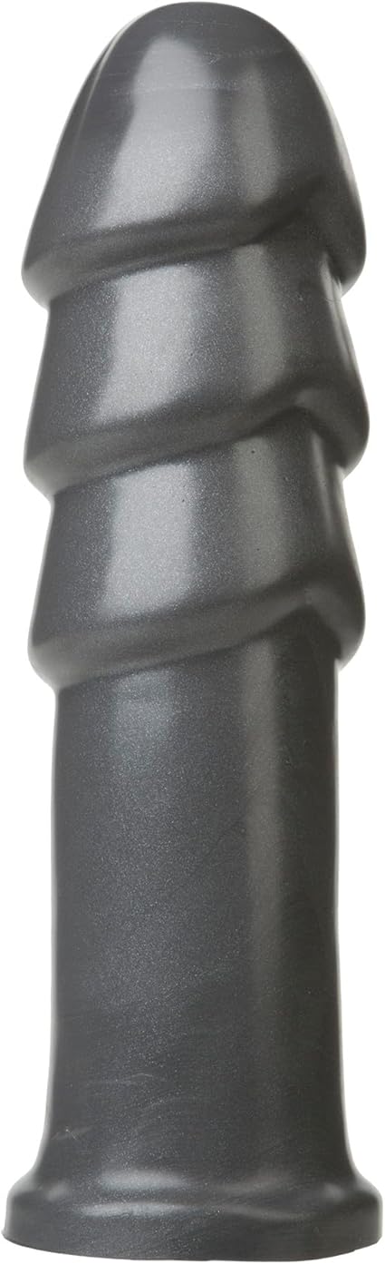 Doc Johnson American Bombshell - B-10 Warhead - Vac-U-Lock Compatible Dildo - for Adults Only, Gunmetal Grey