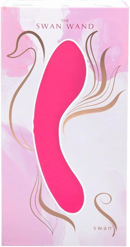 The Swan Wand Powerful Vibrator, Quiet Silicone Massager, Waterproof and Rechargeable Clitoral Stimulator, Multi-Function, Multi-Speed, Pink Color Adult Sex Toy