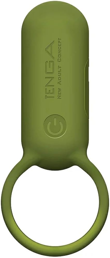 TENGA SVR Limited Edition Earth Color, Smart Vibe Ring, Rechargable Couple's Vibrator, Forest Khaki