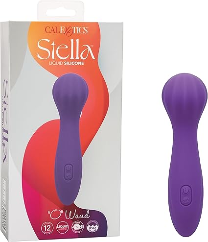 CalExotics Stella Liquid Silicone O Wand Vibrator, Adult Sex Toy for Women and Her - SE-4368-07-3