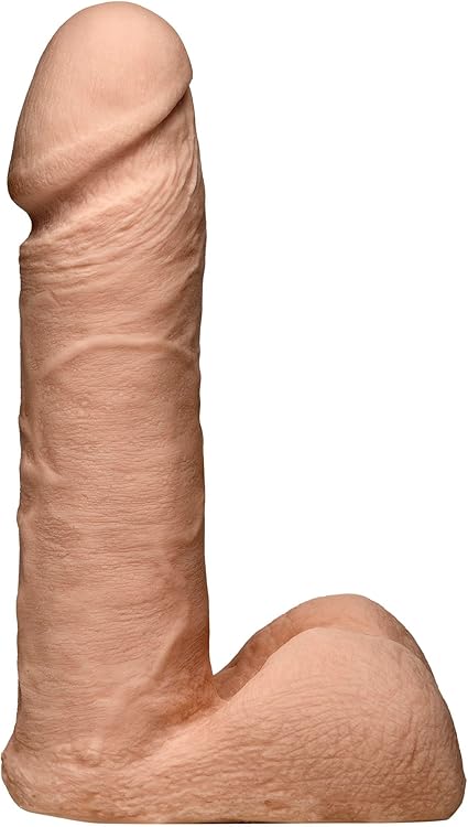 Doc Johnson Vac-U-Lock - 6 Inch Realistic ULTRASKYN Dildo - F-Machine and Vac-U-Lock Harness Compatible Dildo - for Adults Only, Vanilla