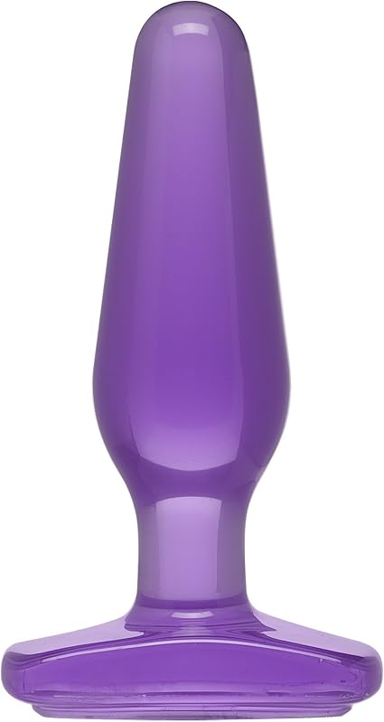 Doc Johnson Crystal Jellies - Medium Butt Plug - Purple