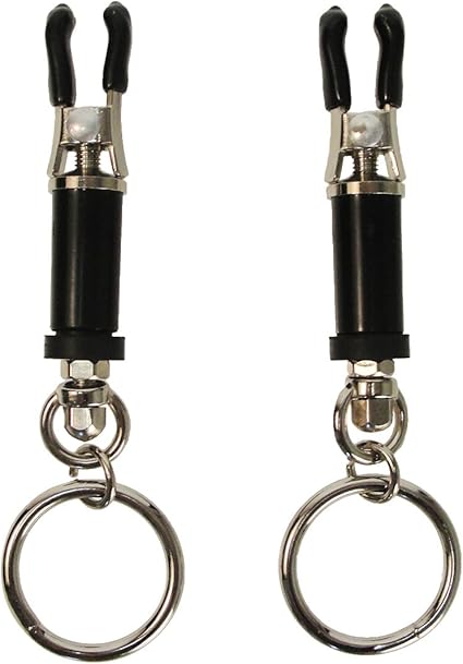 Master Series Bondage Ring Barrel Nipple Clamps