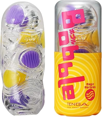 TENGA Bobble BOB-002 Magic Marbles Reusable Male Masturbator, Translucent