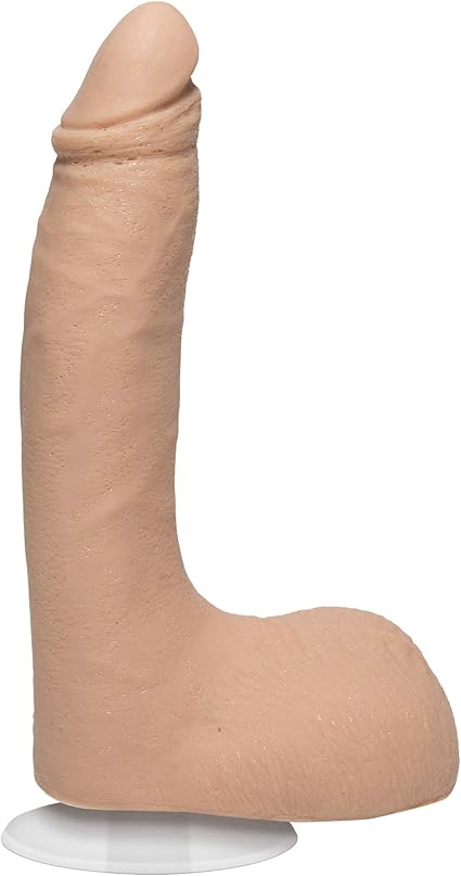 Doc Johnson Signature Series - Randy - 8.5 Inch Realistic ULTRASKYN Dildo with Removable Vac-U-Lock Suction Cup - F-Machine & Harness Compatible - for Adults Only, Vanilla