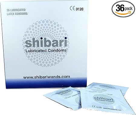 Shibari Male Condoms, Premium Lubricated Natural Rubber Latex Condom for Contraception and STI Protection, Ultra-Thin, Strawberry Scented, 36 Count