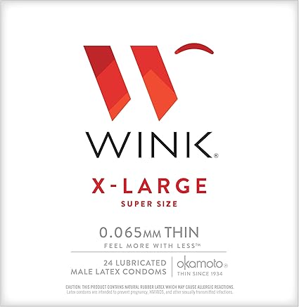 WINK X-Large Condoms, 24 count