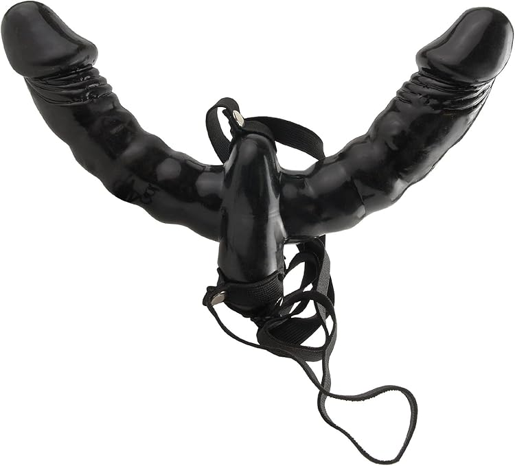 Pipedream Fetish Fantasy Series Vibrating Double Delight Strap-On, Black