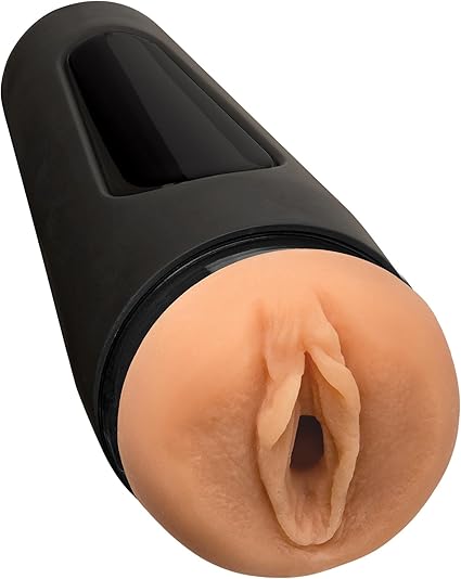 Doc Johnson Main Squeeze - Fay Reagan - Squeeze Plate for Precise Pressure - Twist End Cap to Control Suction - Discreet Premium Stroker - Male Masturbator, Vagina, Vanilla