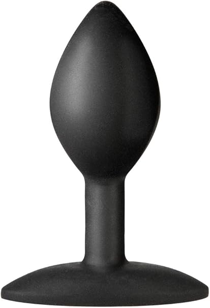 Doc Johnson Platinum Premium Silicone - The Minis - Spade - Small - 3.5 in. Long and 1.3 in. Wide - Butt Plug - Petite Anal Toy - Great for Beginners - Black