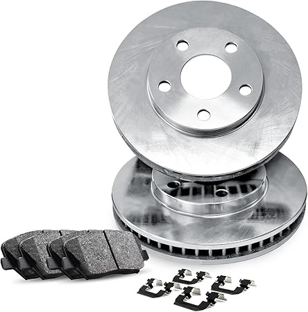 R1 Concepts Rear Brakes and Rotors Kit |Rear Brake Pads| Brake Rotors and Pads| Ceramic Brake Pads and Rotors |Hardware Kit |fits 2014-2019 Mercedes-Benz B Electric Drive, B250e, CLA250