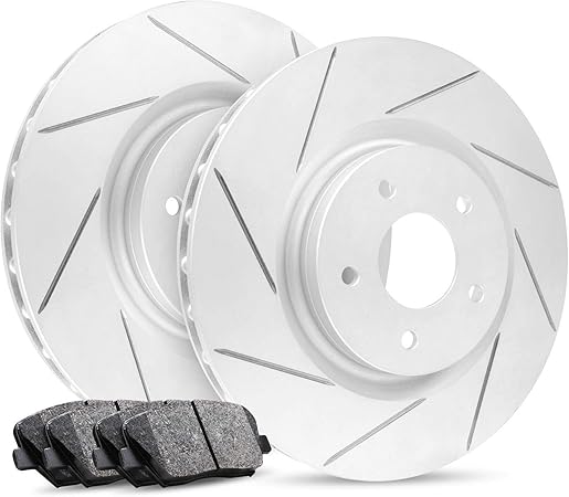 R1 Concepts Rear Brakes and Rotors Kit |Rear Brake Pads| Brake Rotors and Pads| Ceramic Brake Pads and Rotors |Hardware Kit |fits 2014-2019 Mercedes-Benz B Electric Drive, B250e, CLA250