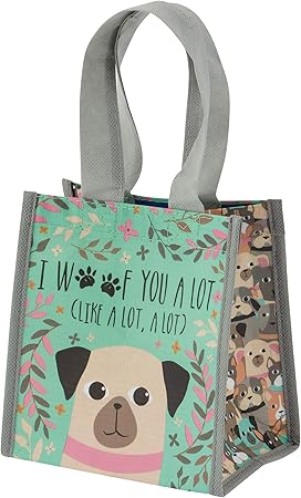 Karma Reusable Gift Bags - Tote Bag and Gift Bag with Handles - Perfect for Birthday Gifts and Party Bags RPET 1 Dog Small