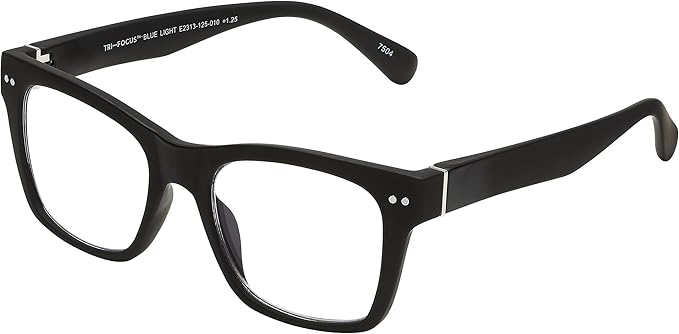 SAV Eyewear, Tri Focus Blue Light Readers, Barcelona, +1.50, Black