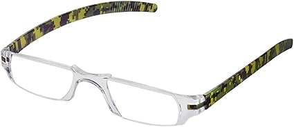 Fisherman Eyewear Slim Vision Rimless Reading Glasses, Camouflage