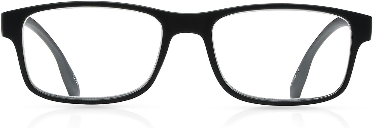 SAV Eyewear Men's Flex 2 5029 Black Reading Glasses, 2.75