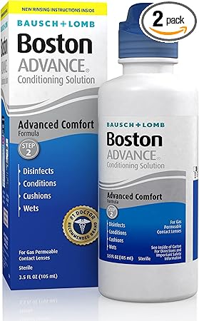 Boston ADVANCE Conditioning Solution, from Bausch + Lomb, 3.5 Fl Oz (Pack of 2)