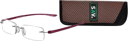 SAV Eyewear Unisex Flex 2 Reading Glasses, 5026 Burgundy +2.50 Power