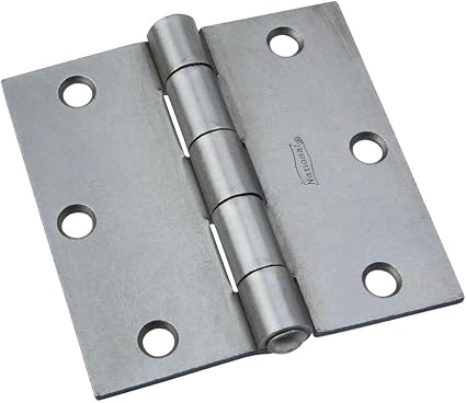 National Hardware N140-566 505BC Non-Removable Pin Hinge in Plain Steel,3-1/2 Inch