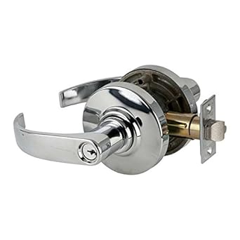 Schlage commercial AL85PDSAT609 AL Series Grade 2 Cylindrical Lock, Faculty Restroom Function, Saturn Lever Design, Antique Brass Finish