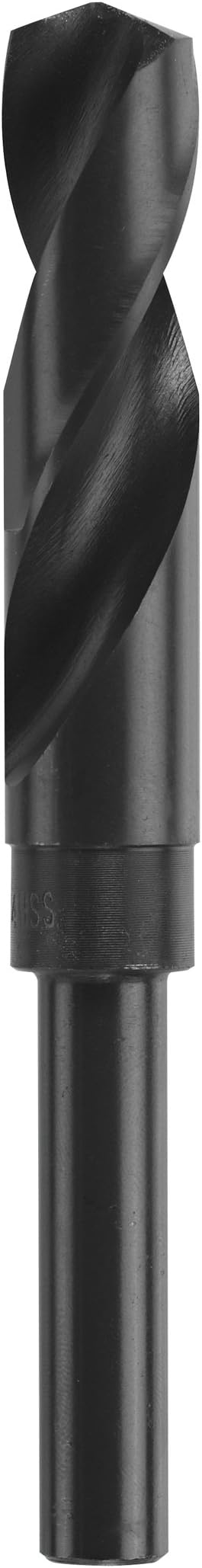 BOSCH BL2176 1-Piece 49/64 In. x 6 In. Fractional Reduced Shank Black Oxide Drill Bit for Applications in Light-Gauge Metal, Wood, Plastic