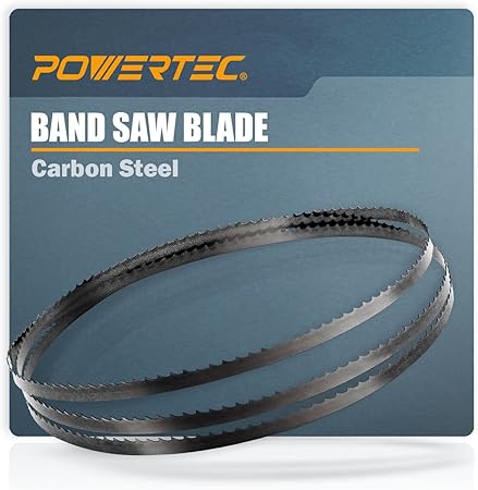 POWERTEC 70-1/2 Inch Bandsaw Blades, 1/4