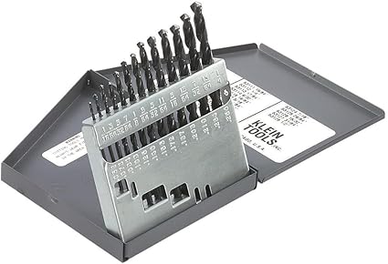 Klein Tools 53002 Regular-Point Drill-Bit Set, 13-Piece, Made in USA