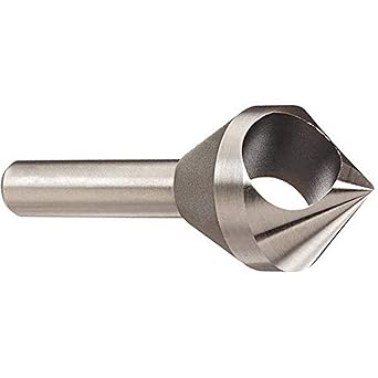 KEO 53511 Cobalt Steel Single-End Countersink, Uncoated (Bright) Finish, 82 Degree Point Angle, Round Shank, 1/4