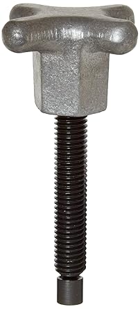 TE-CO 31154S Hand Knob Swivel Screw Clamp with Small Pad Black Oxide, 1/2-13-Thread x 3