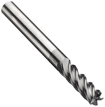 Niagara Cutter N68646 Carbide Corner Radius End Mill, Inch, AlCrN Finish, Roughing and Finishing Cut, 5 Flutes, 2.5