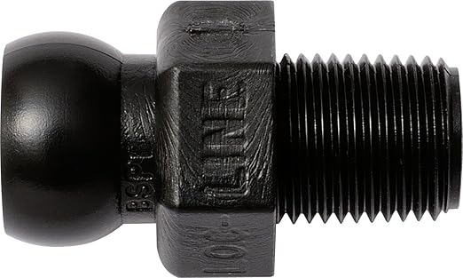 Loc-Line - 49425-BLK Coolant Hose Component, Black Acetal Copolymer, Connector, 1/4