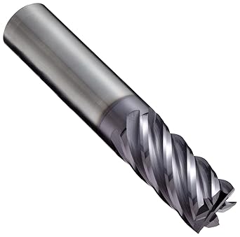 YG-1 - 84573TF E5058 Carbide Square Nose End Mill, TIALN Multilayer Finish, 40 Deg Helix, 6 Flutes, 2.5