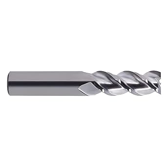 YG-1 28565TC Carbide Alu-Power End Mill, 3 Flute, 45 Degree Helix, Regular Length, Square, TiCN Finish, 2