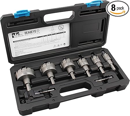 IDEAL INDUSTRIES Deadeye Carbide Tipped Hole Cutter, 8 pc Kit