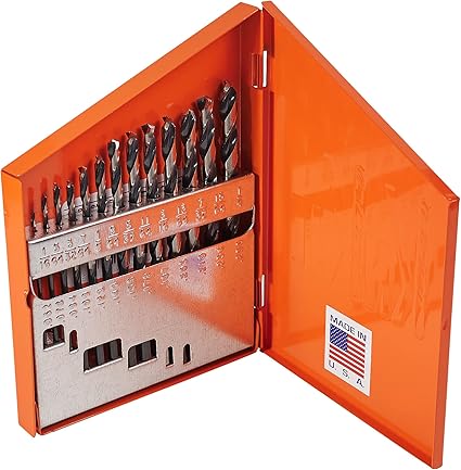 KnKut 13 Piece Jobber Length Drill Bit Set 1/16