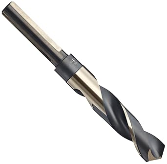 YG-1 - D1191039 D1191 High Speed Steel Split Point 3 Flat Black/Gold Silver/Deming Drill Bit, 118 Degree, 39/64