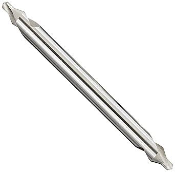 YG-1 - D1C90093 D1C90 High Speed Steel Long Length Center Drill Bit, Uncoated (Bright), Slow Spiral, 60 Degree, 7/64