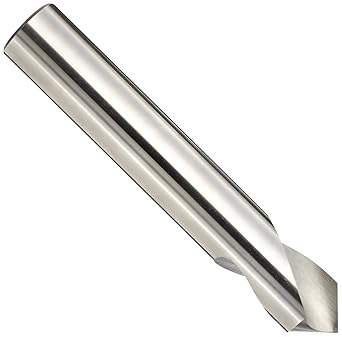 YG-1 - 0161L High Speed Steel NC Spotting Drill Bit, Uncoated (Bright), Straight Shank, Slow Spiral, 90 Degree, 1/4