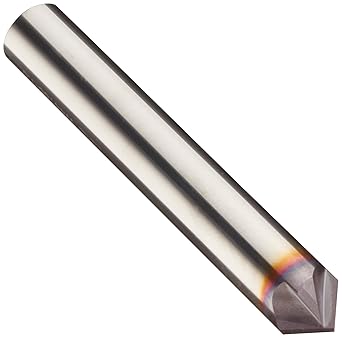 Niagara Cutter - CM490-0.375-D1-C.0-Z4 17004753 Carbide Chamfering Mill, TiAlN Coated, 4 Flutes, 90 Degree Chamfer End, 3/16' Cut Cutting Length, 3/8' Diameter