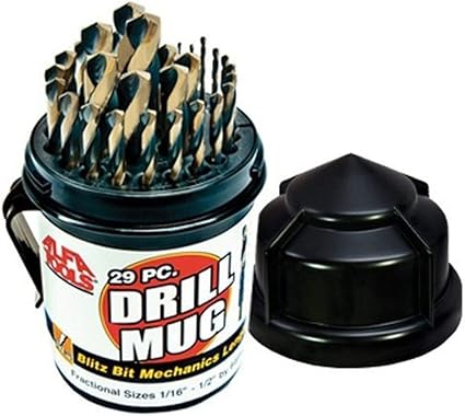 Alfa Tools BBML74290DM Blitz Bit Mechanic's Length Drill Mug, 29 Piece