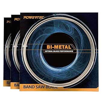 POWERTEC 44-7/8 Inch Bandsaw Blades, 1/2