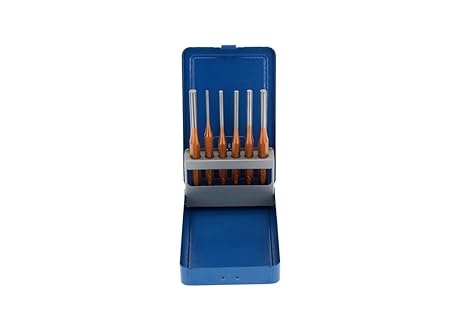 GEDORE 116 D Pin Punch Set 6 pcs in Metal case