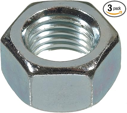 3488 M16-1.50 Metric Hex Nut, 3-Pack