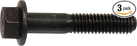 44781 7/16-14 x 3-Inch Hex Flange Bolt, 3-Pack