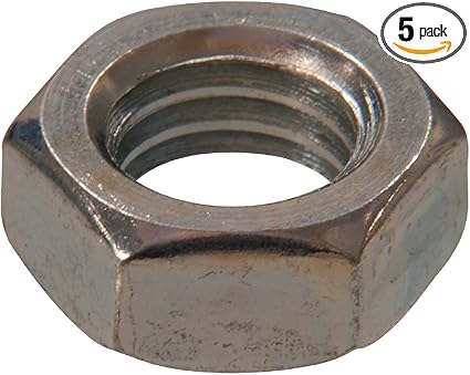 43816 M20-1.50 Metric Hex Jam Nut, 5-Pack