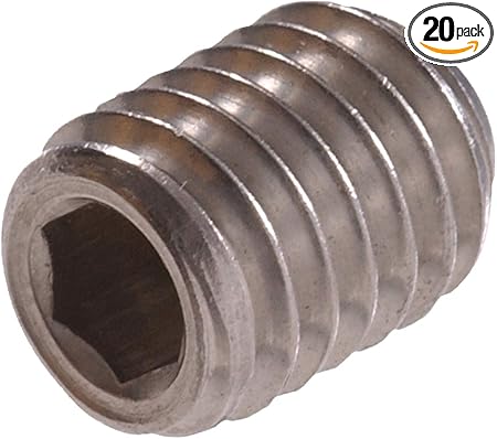 Hillman 3273 6-32 x 3/16-Inch Stainless Socket Head Set Screw, 20-Pack