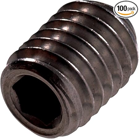 332228 1/4-20 X 1/2 Socket Head Set Screw, Cup Point, 100-Pack