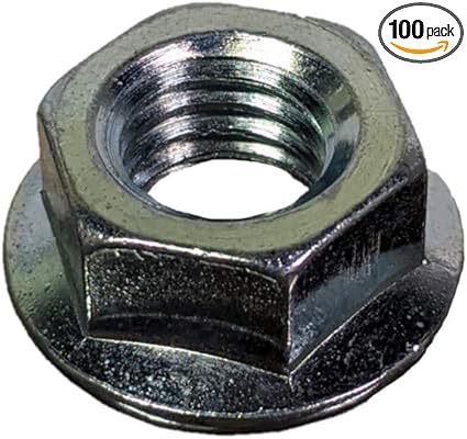 014973242497 Coarse Hex Serrated Flange Nuts, 1/4-20, Piece-100