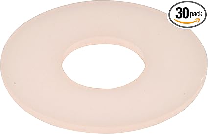 2583 1/4-Inch Flat Washer, Nylon, 30-Pack